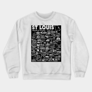 St Louis Map Crewneck Sweatshirt